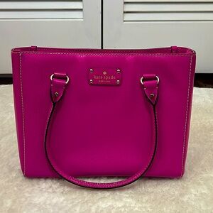 Kate Spade Magenta Handbag; Leather